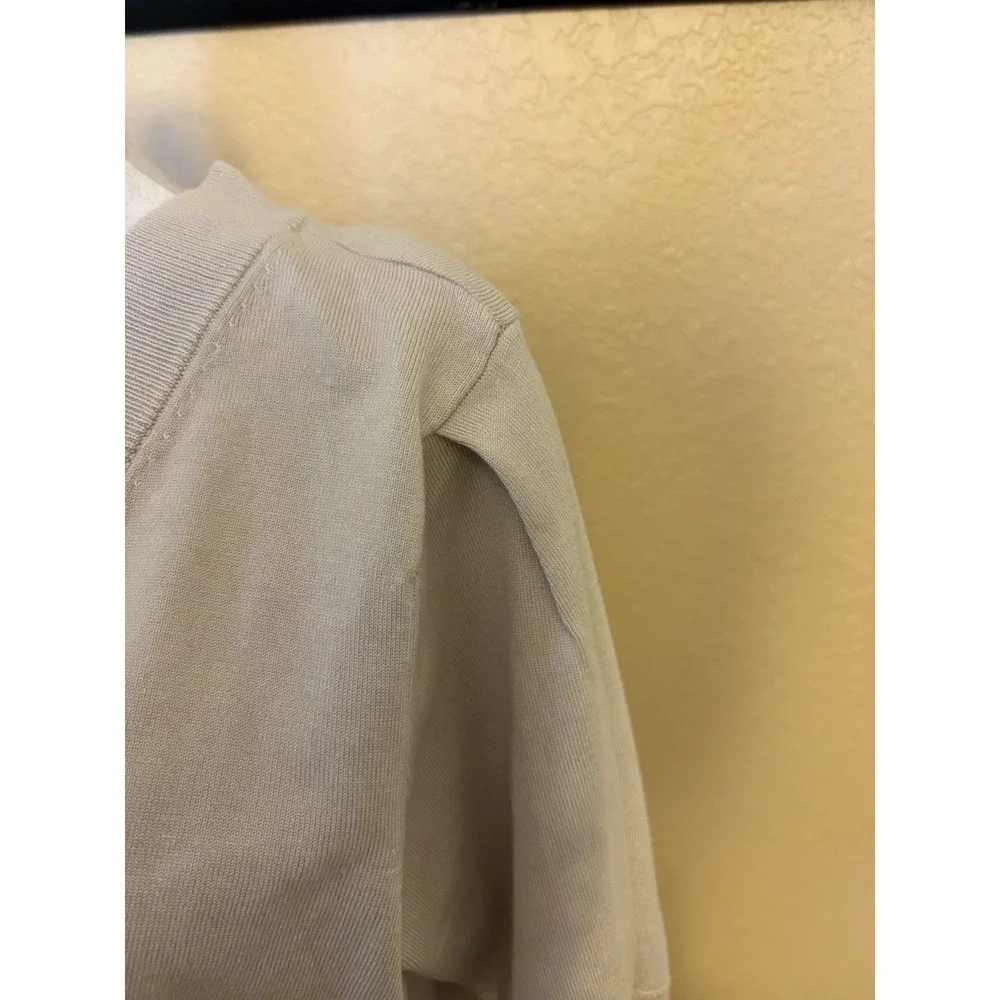 DKNY Ladies Puff Short Sleeve Sweater Size XXL Birch